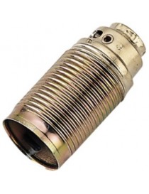 PORTALAM.E14 METALLO OTTONATO FILETTATO