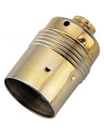 PORTALAMP. E27 METALLO OTTONATO LISCIO