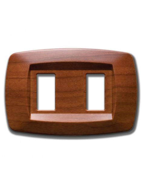 PLACCA MODI' 2 POSTI CILIEGIO