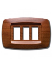 PLACCA MODI' 3 POSTI CILIEGIO