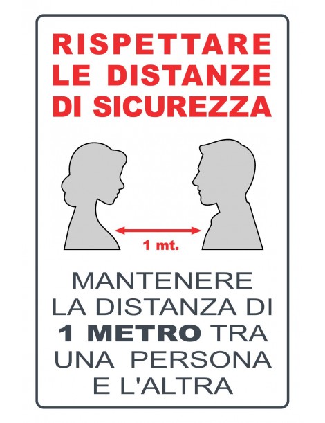 CARTELLO ALLUMINIO 300X200MM. DIST.SICUR