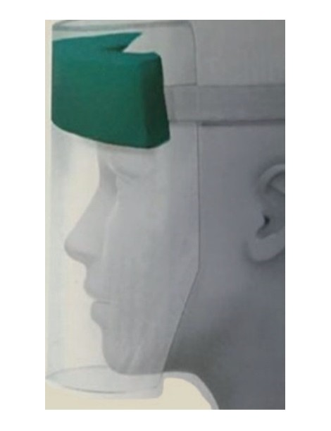 VISIERA PROTETTIVA 30X20CM. PVC TRASP