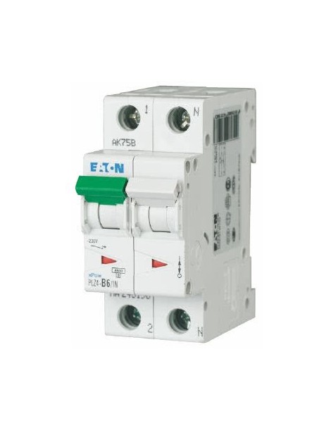 MAGNETOTERMICO 1P+N.4,5KA C6A. 2MOD