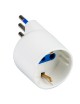 ADATTATORE S11/SCHUKO 10A 2P+T BIANCO
