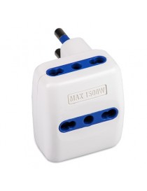 ADATT.TRIPLO DISASSATO 16A 2P+T BIANCO