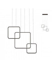 SOSPENSIONE THAI LED 66W 3000K NERO OP.