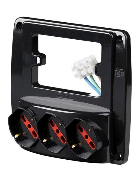 MULTIPRESA DA PARETE EMILIA 3 PR.UNIV. N