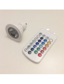 LAMPADA LED GU10 RGB 6W CON TELECOM.