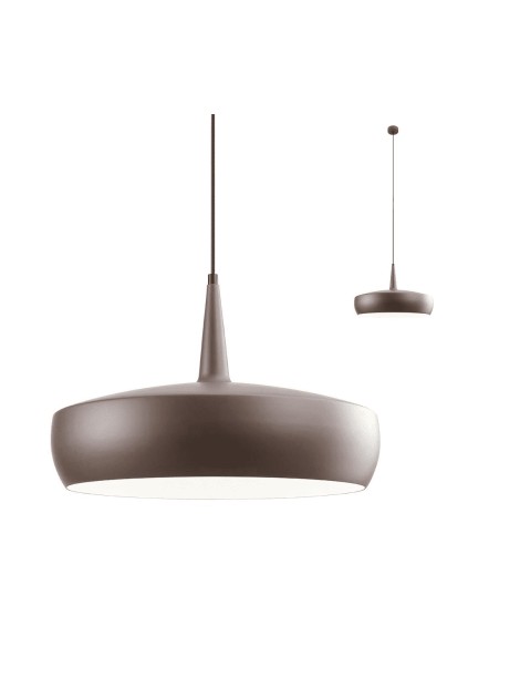 SOSPENSIONE AGADIR E27 MARRONE SATINATO