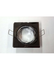 FARETTO INCASSO QUADRATO ORIEN.NERO GU10