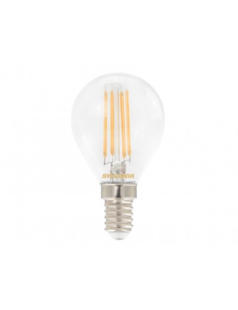 LAMPADA LED SFERA E14 4,5W 2700K. TRASP.