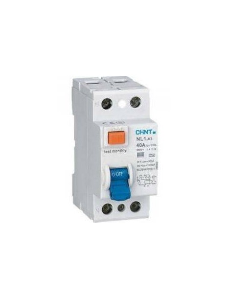 DIFFERENZIALE PURO 2P. 40A. 0,03 TIPO "F