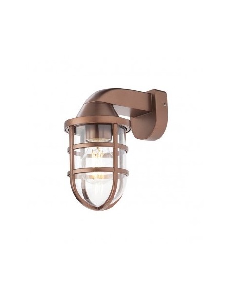 APPLIQUE CAGE E27 RAME IP44 PER ESTERNI