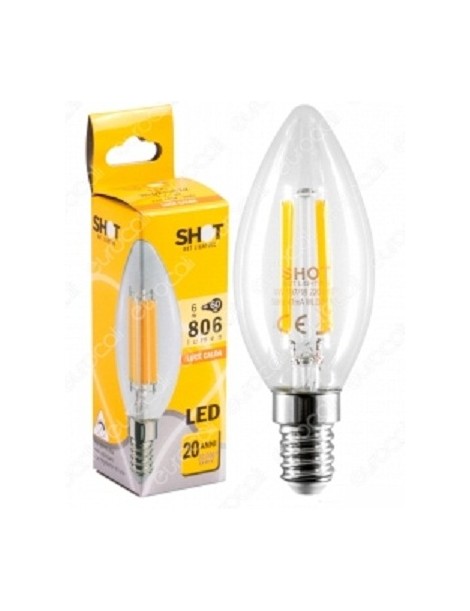 LAMPADA LED STICK OLIVA E14 6W 806LM BN