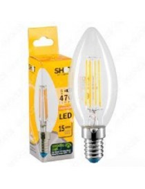 LAMPADA LED OLIVA STICK E14 4W 40W 2700K