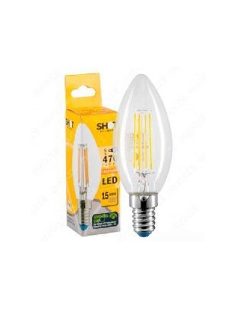 LAMPADA LED OLIVA STICK E14 4W 40W 2700K