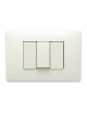 MIX PLACCA 3 POSTI BIANCO ASPEN