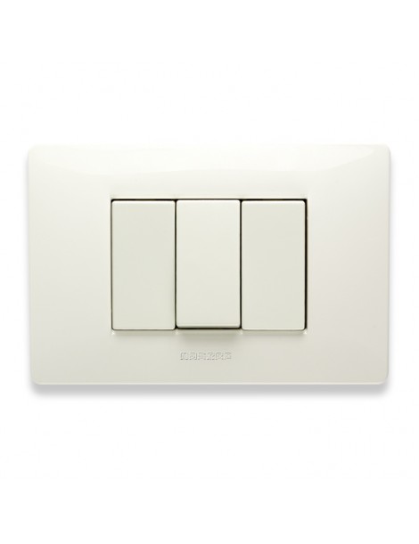 MIX PLACCA 3 POSTI BIANCO ASPEN