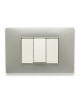 MIX PLACCA 3 POSTI GREY MOON