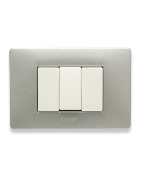 MIX PLACCA 3 POSTI ALUMINIUM