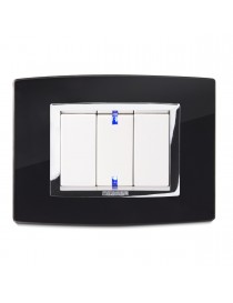 PLACCA VETRO NERO 3P. VITRA