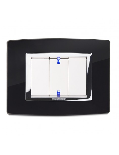 PLACCA VETRO NERO 3P. VITRA