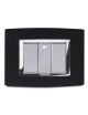 PLACCA ALLUMINIO ANTRACITE 3P. VITRA