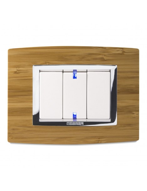 Placca Vitra LEGNO BAMBU' 3 posti
