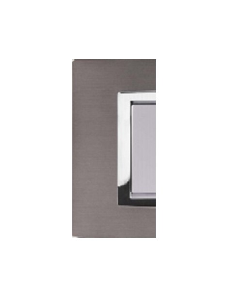 PLACCA ACCIAIO SPAZZOLATO 7P. VITRA