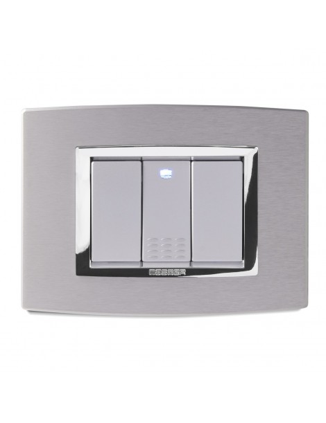 PLACCA ALLUMINIO NATURALE 3P. VITRA