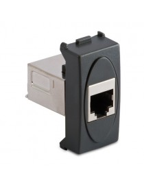 MODO PRESA RJ45 CAT.6 SCHERMATA GRIGIA
