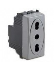 STEEL PRESA 2P+T 16A P17/11 BIVALENTE