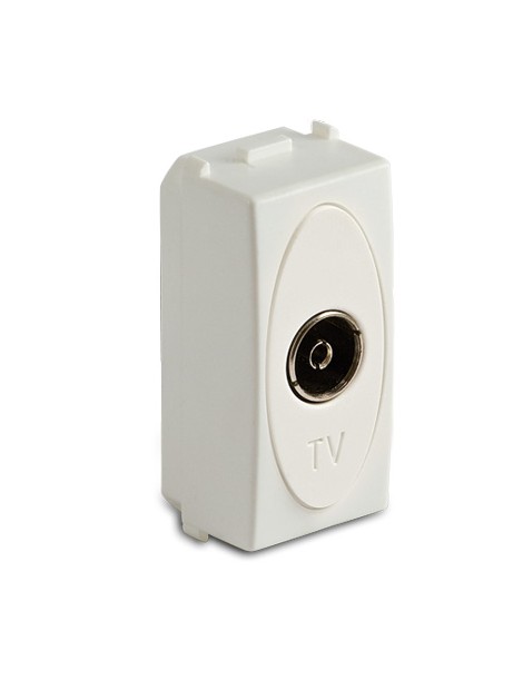 MODO PRESA TV 9,5MM PASS. FINALE BIANCO