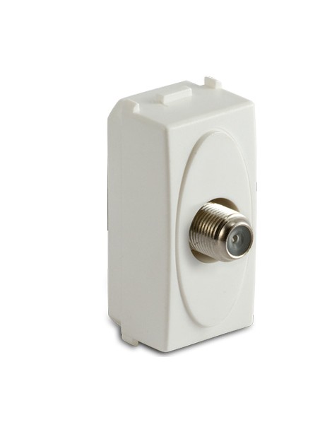 MODO PRESA COAX TIPO SAT 75 OHM BIANCO