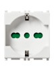 Presa universale 2P+T 16A bianco