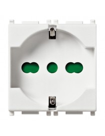Presa universale 2P+T 16A bianco