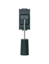 Pulsante 1P NO 10A tirante grigio