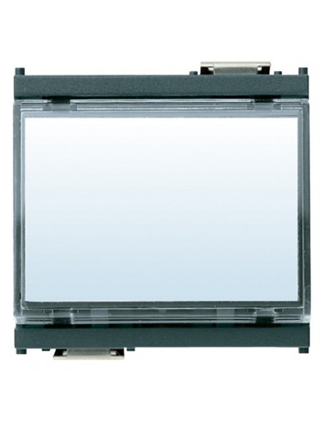 Pulsante targh. 1P NO 10A 12-24V grigio