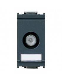 Presa TV-RD-SAT passante grigio