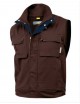 GILET TASK COTONE MULTITASCHE MARRONE S
