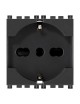 Presa 2P+T 16A universale grigio