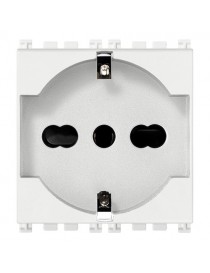 Presa 2P+T 16A universale bianco
