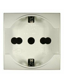 PRESA UNEL BIPASSO 16A. BIANCA