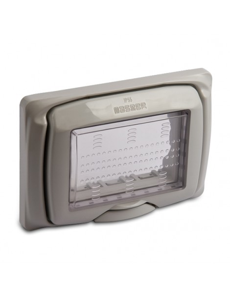 SUB PLACCA PROTET.IP55 3P. GRIGIA